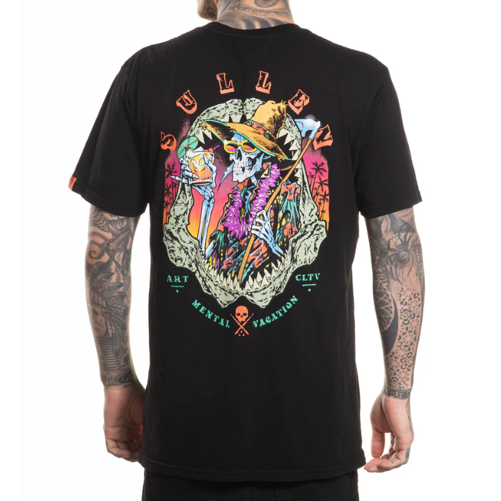 S/S MENTAL VACAY - BLK